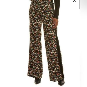 TORY BURCH Folly Floral-print Crepe Wide-leg Pants Size 0 NWT
